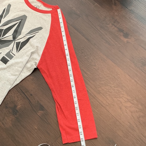 VOLCOM TEE SHIRT TOP COTTON GRAPHIC 3/4 SLEEVE LOGO DIAMOND - Picture 9 of 9